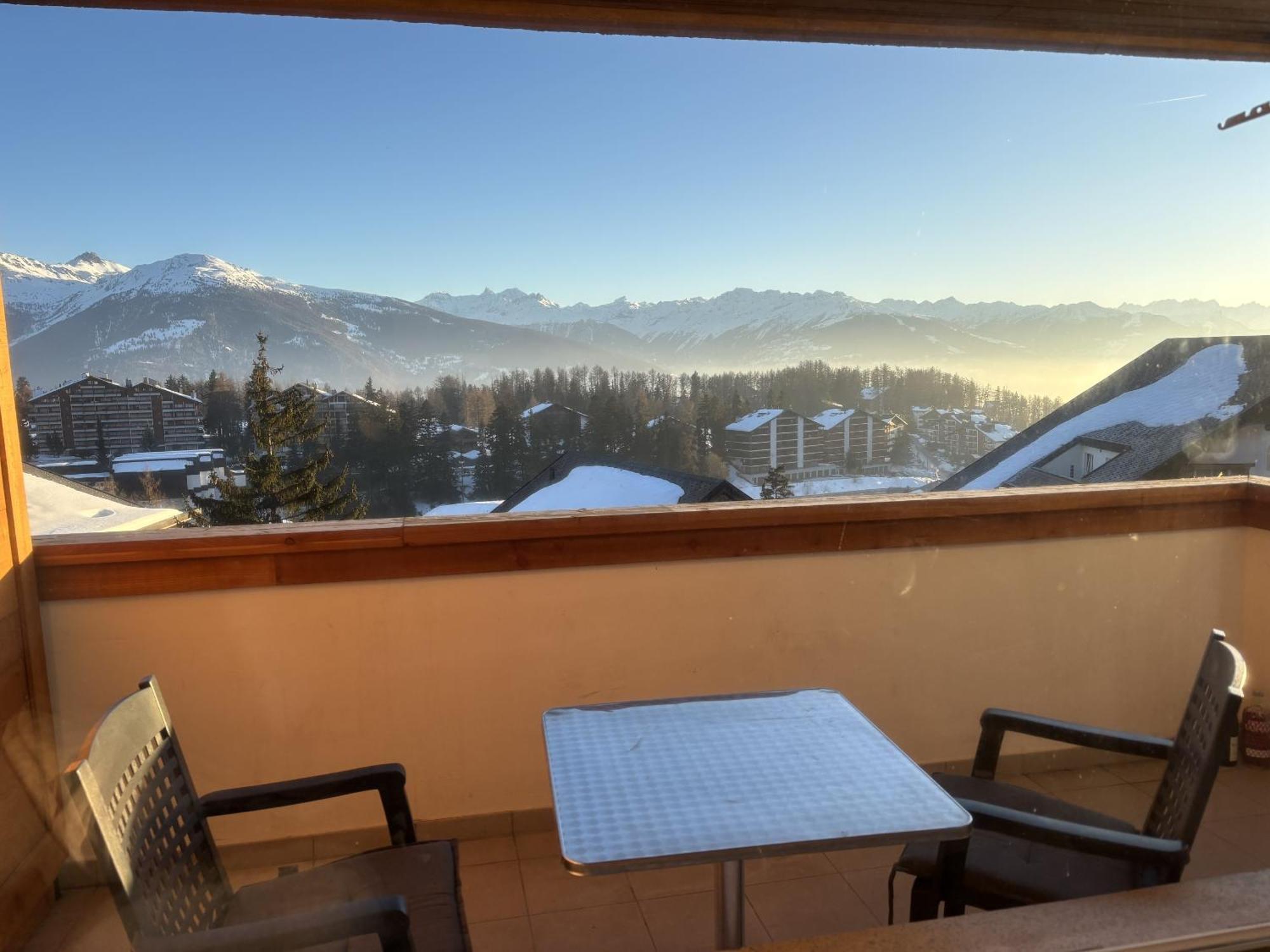 L'Eperon Center Crans Wonderful View Apartman Kültér fotó